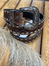 Load image into Gallery viewer, Talavera Handtooled Leather Belt