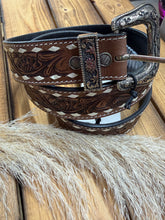 Load image into Gallery viewer, Talavera Handtooled Leather Belt
