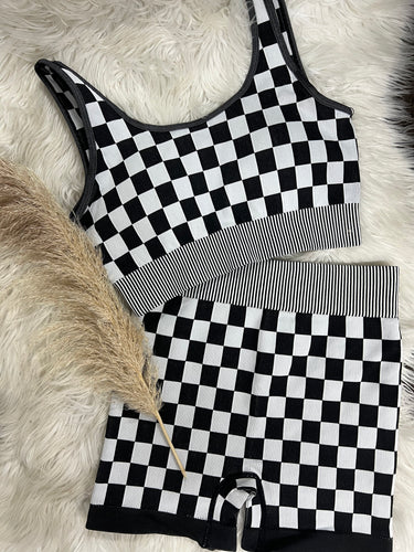 Checkered Set - Black