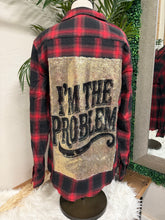 Load image into Gallery viewer, I'm the Problem Flannel - Red Dirt Road Mix