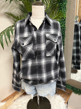 Load image into Gallery viewer, I'm the Problem Flannel - Black/Gray Mix