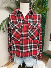 Load image into Gallery viewer, I'm The Problem Flannel - Red/White Mix