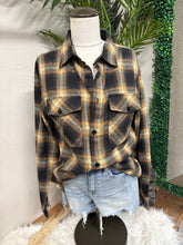 Load image into Gallery viewer, Leopard Wallen Sequin Flannel - Brown/Rust Mix