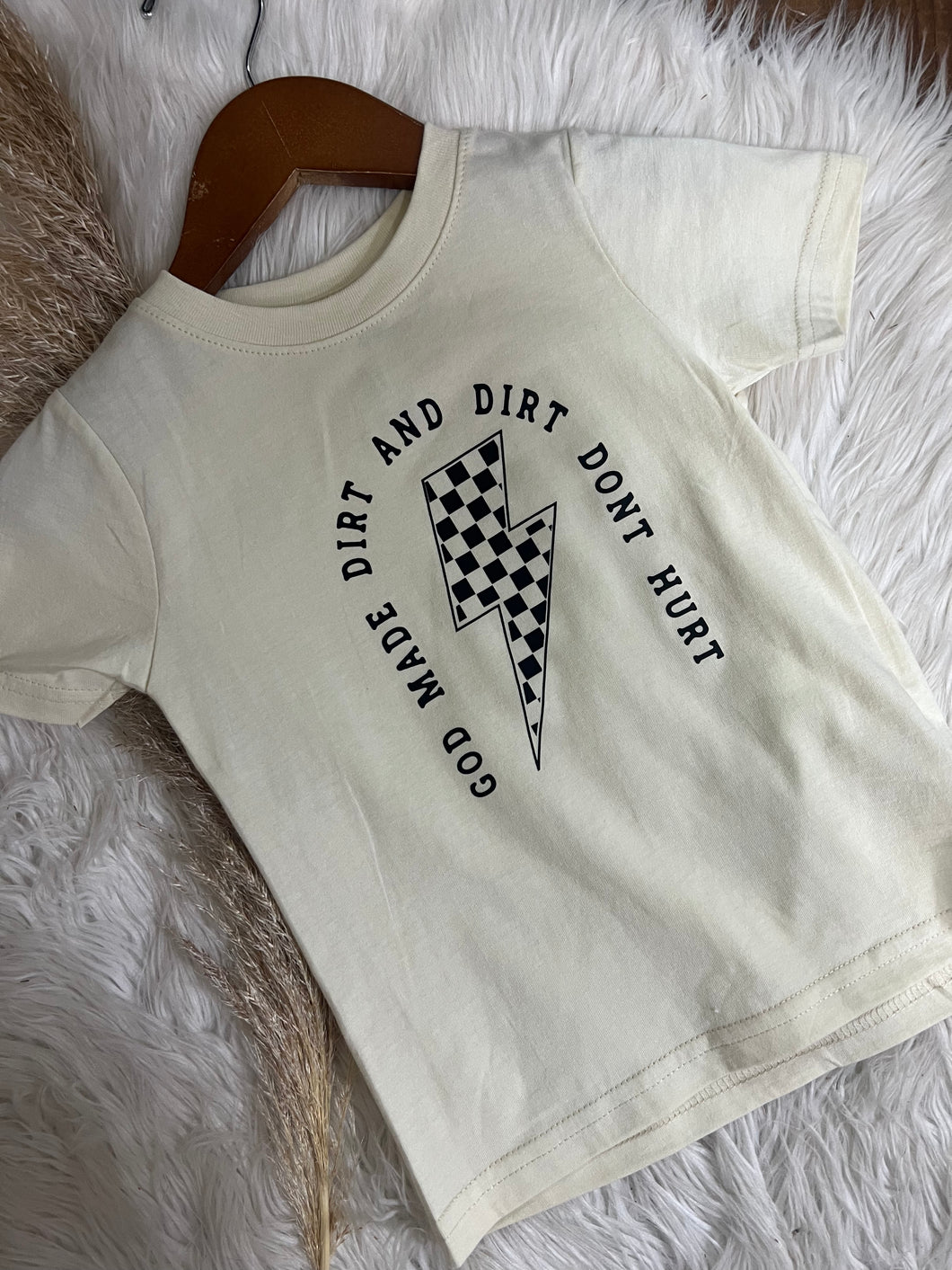 Dirt Don’t Hurt Kids Tee - Cream