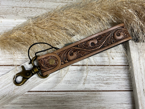 Daydreams Wristlet/Key Fob - Tan