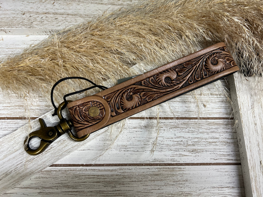 Daydreams Wristlet/Key Fob - Tan