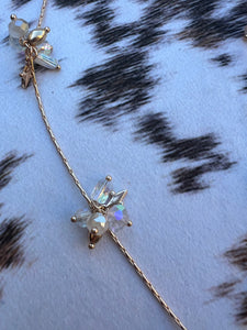 Pink Panache Cluster Necklace - AB Stone