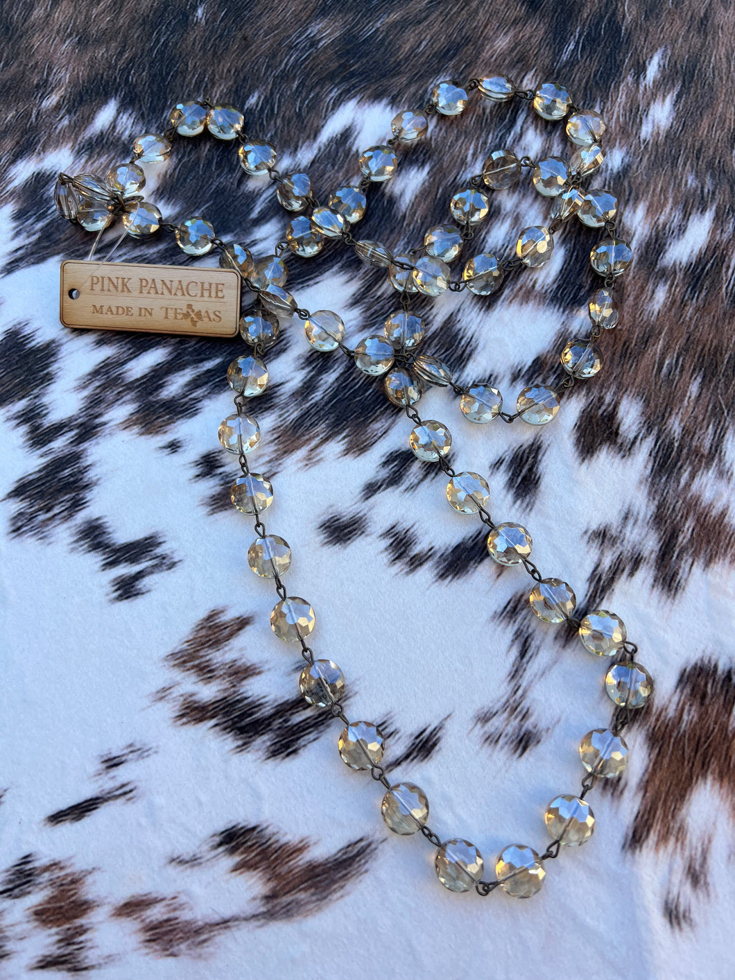 Pink Panache Clear Champagane Necklace
