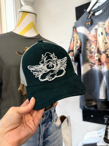 Boys Lie Go Birds Trucker - Hunter Green