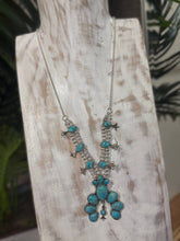 Load image into Gallery viewer, Turquoise Floral Statement Necklace