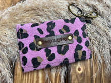 Load image into Gallery viewer, Keep It Gypsy Becca Card Holder - Purple Leopard