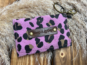 Keep It Gypsy Becca Card Holder - Purple Leopard