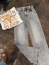 Load image into Gallery viewer, AB RHINESTONE FADED BLACK JEANS