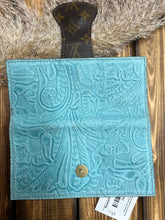Load image into Gallery viewer, Keep It Gypsy Turquoise Floral Wallet