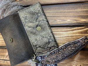 Keep It Gypsy Golden Goose Trifold Collection - Metallic Gold Python