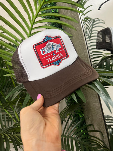 Cowboys & Tequla Hat - Brown