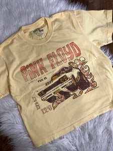 PINK FLOYD BUTTER CROP TOP