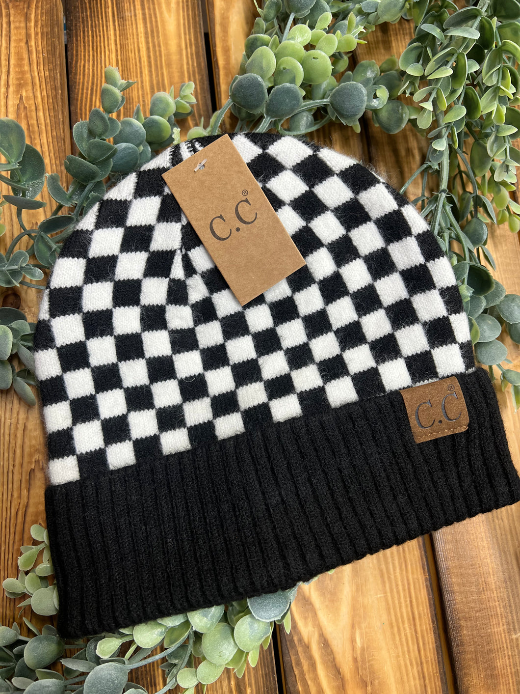 CC Checkered Beanie