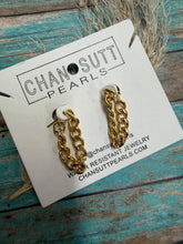 Load image into Gallery viewer, Chan Sutton Chain Hoop Earrings