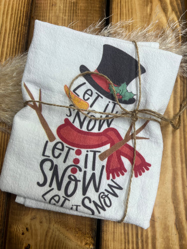 FINAL SALE ITEM - Let It Snow Kitchen Towel