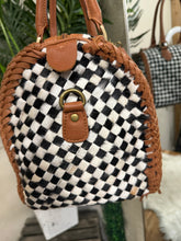 Load image into Gallery viewer, Hair on Hide Diamond Checkered Bag