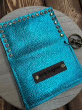 Load image into Gallery viewer, Keep It Gypsy Card Holder - Metallic Turquoise