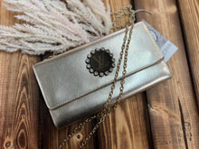 Load image into Gallery viewer, Keep It Gypsy Gold Crossbody Wallet
