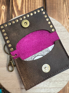 Keep It Gypsy Card Holder - Pink Shimmer