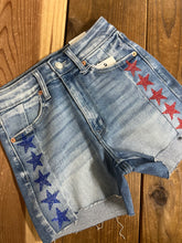 Load image into Gallery viewer, Sparks Fly Patriotic Rhinestone Shorts
