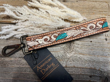 Load image into Gallery viewer, American Darling Tooled Leather Wristlet/Key Strap