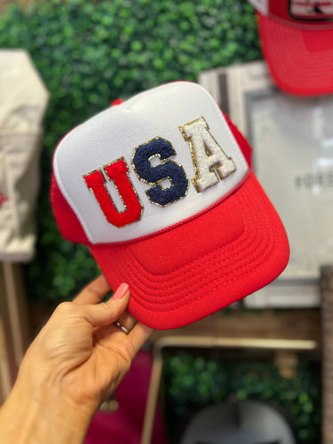 U.S.A. Chenille Patch Hat
