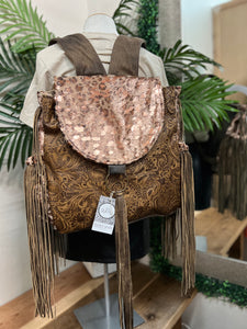 Keep it Gypsy leather/Hair on Hide Backpack