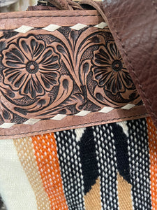 American Darling Leather Saddle Aztec Large Bag