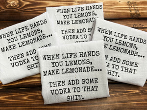 Make Lemonade Tea Towel
