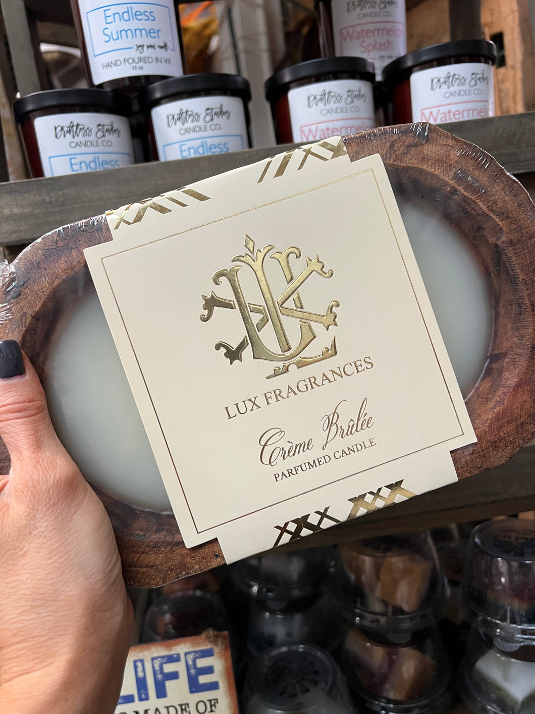 Lux Dough Bowl Candles - Scent: Creme Brulee