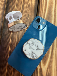 White Marble Gold Edge Phone Accessories