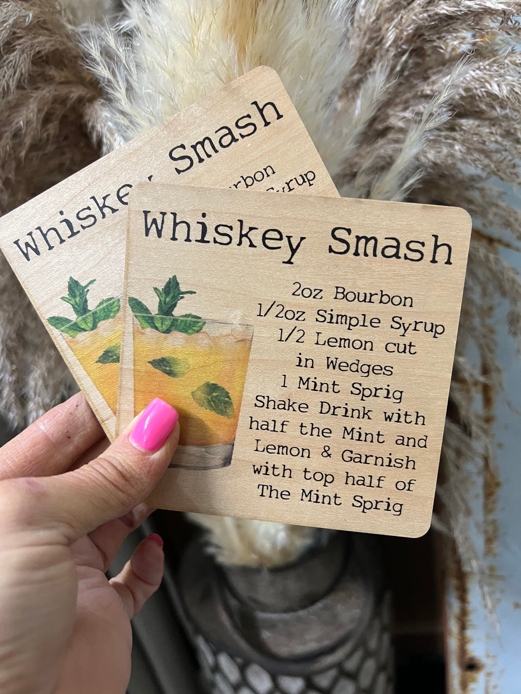 Whiskey Smash Coaster
