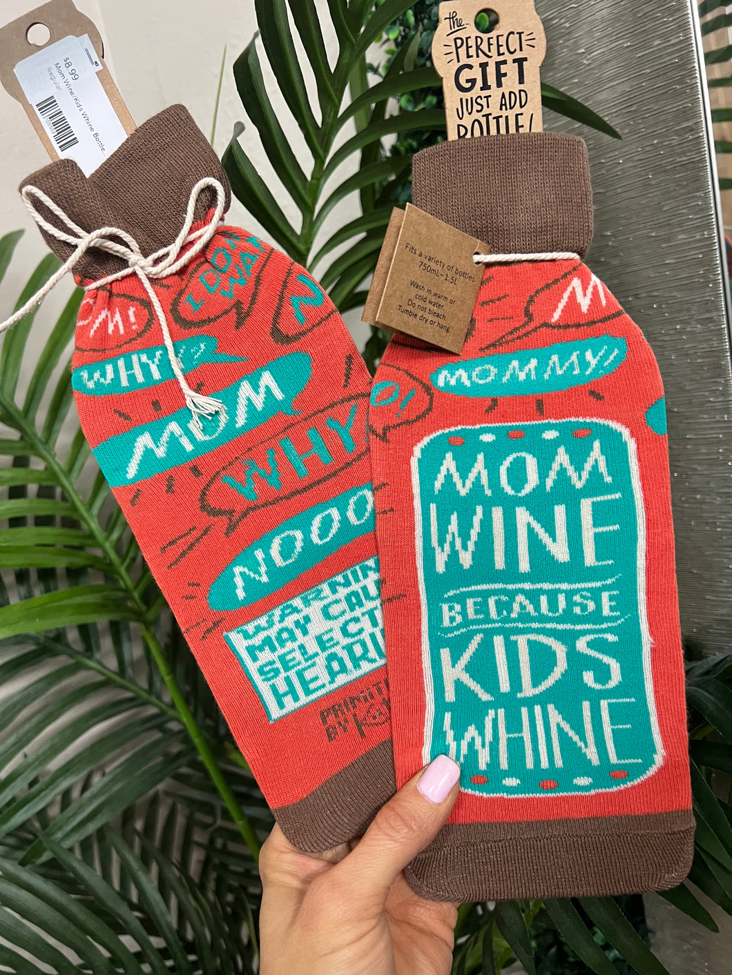 Mom Wine - Kids Wine Bottle Sock