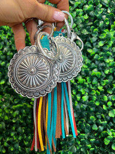Concho Tassel Keychain