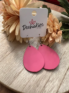 Dark Pink 1.5” Dangle Earrings