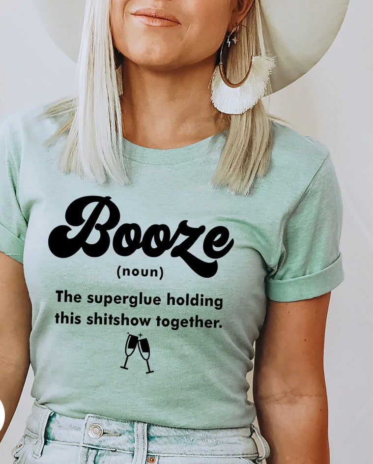 Hold It Together Graphic Tee - Color: Dusty Blue