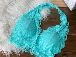 Halter Lace Layering Top - Mint