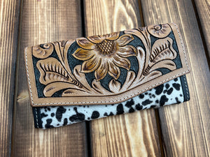Keep It Gypsy Sunflower Tooled Wallets