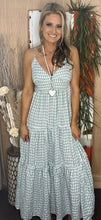 Load image into Gallery viewer, Checkered Tier Maxi Dress