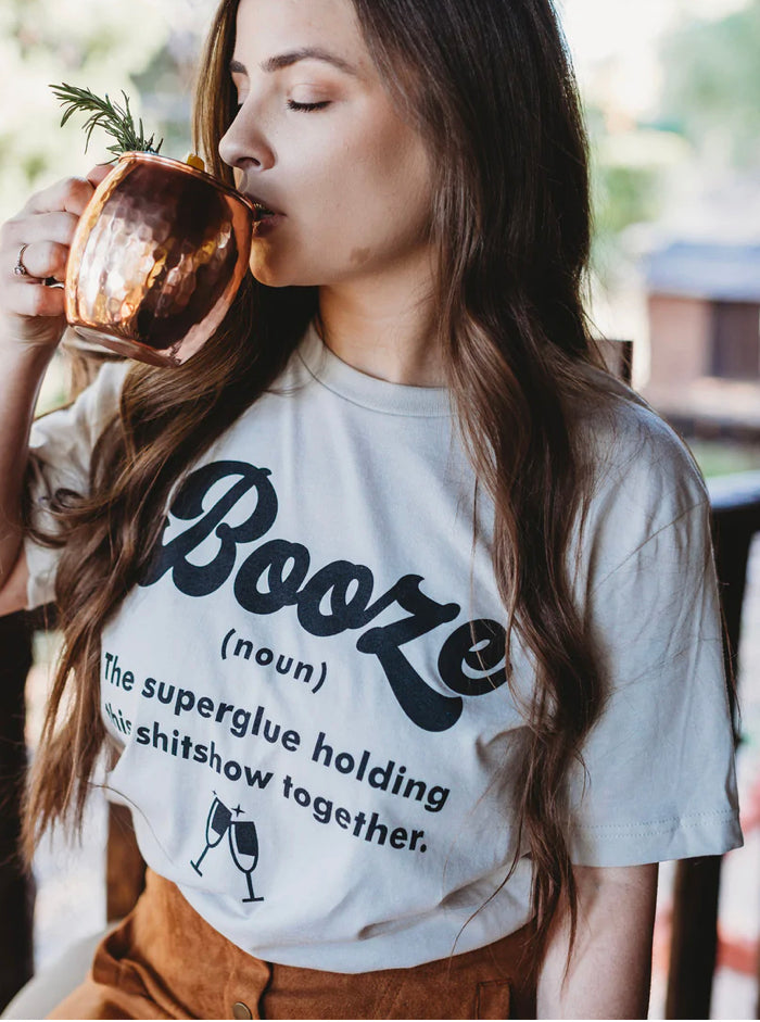 Hold It Together Graphic Tee - Color: Light Taupe