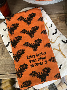 Batty Doesn’t Cover It Kitchen Towel
